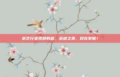 茶艺行姿视频教程，茶道之美，尽在掌握！