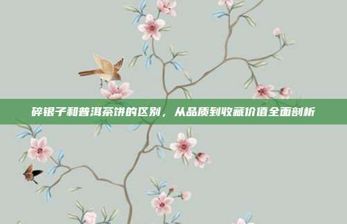 碎银子和普洱茶饼的区别，从品质到收藏价值全面剖析