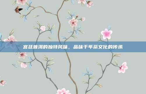 宫廷普洱的独特风味，品味千年茶文化的传承