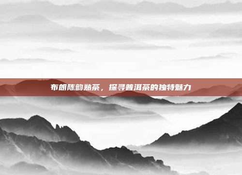 布朗陈韵熟茶，探寻普洱茶的独特魅力