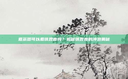煮茶器可以煮铁观音吗？揭秘铁观音的冲泡奥秘