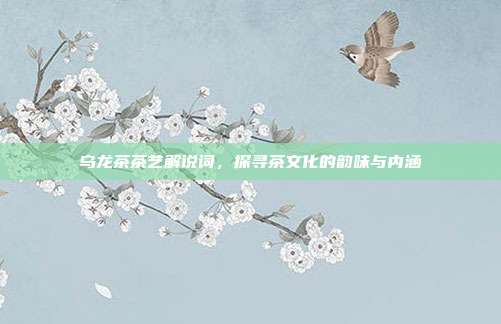 乌龙茶茶艺解说词，探寻茶文化的韵味与内涵