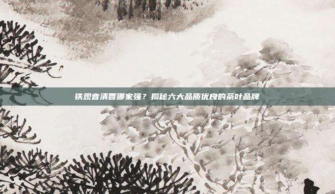 铁观音清香哪家强？揭秘六大品质优良的茶叶品牌