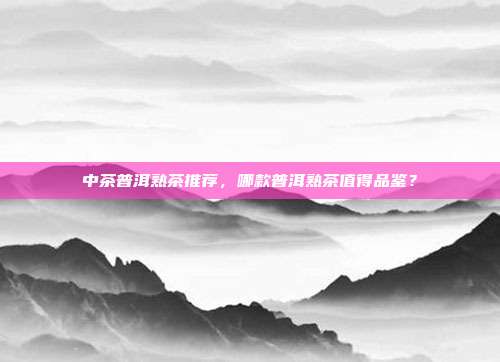 中茶普洱熟茶推荐，哪款普洱熟茶值得品鉴？