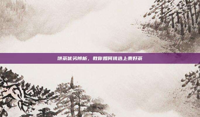 饼茶优劣辨析，教你如何挑选上乘好茶
