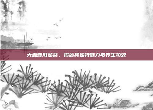 大麦普洱熟茶，揭秘其独特魅力与养生功效