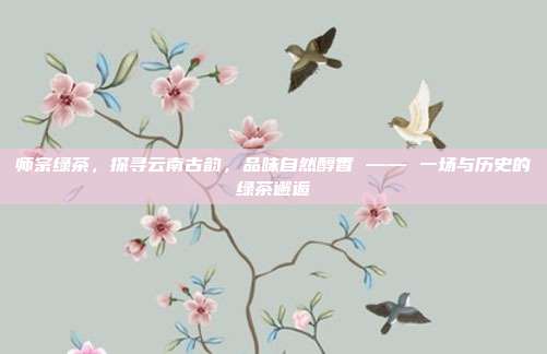 师宗绿茶，探寻云南古韵，品味自然醇香 —— 一场与历史的绿茶邂逅