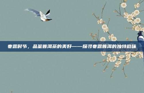寒露时节，品鉴普洱茶的美好——探寻寒露普洱的独特韵味