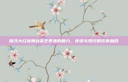 探寻大红袍舞台茶艺表演的魅力，传统与现代的完美融合