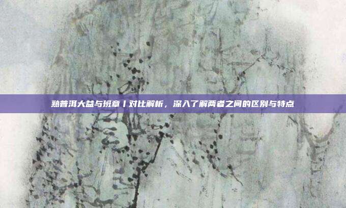 熟普洱大益与班章丨对比解析，深入了解两者之间的区别与特点