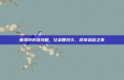 普洱饼存放攻略，让茶香持久，尽享茶韵之美