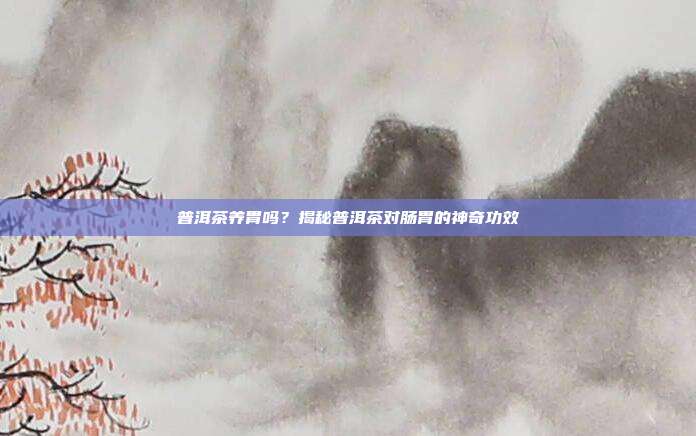普洱茶养胃吗？揭秘普洱茶对肠胃的神奇功效