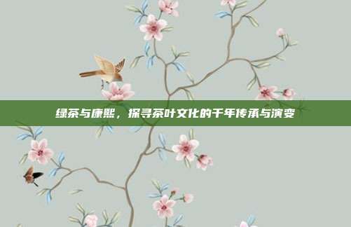 绿茶与康熙，探寻茶叶文化的千年传承与演变