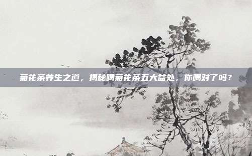 菊花茶养生之道，揭秘喝菊花茶五大益处，你喝对了吗？