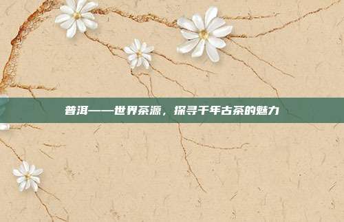 普洱——世界茶源，探寻千年古茶的魅力