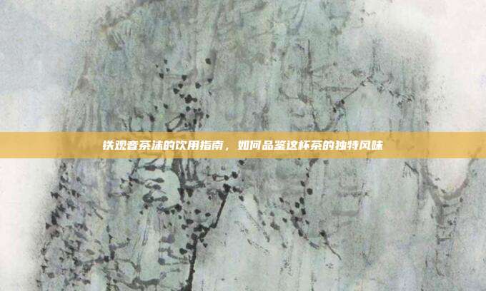 铁观音茶沫的饮用指南，如何品鉴这杯茶的独特风味
