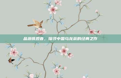 品源铁观音，探寻中国乌龙茶的经典之作