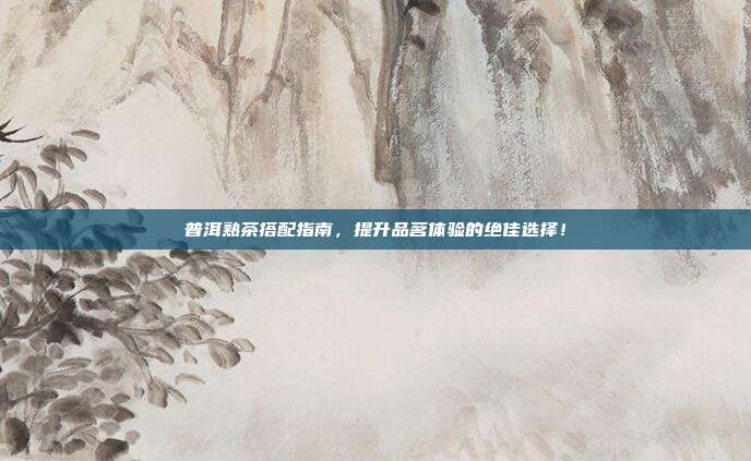 普洱熟茶搭配指南，提升品茗体验的绝佳选择！