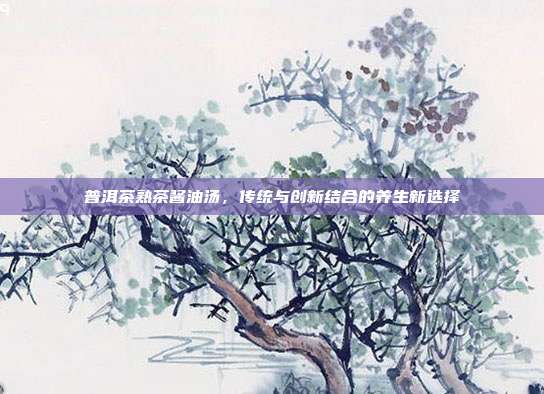 普洱茶熟茶酱油汤，传统与创新结合的养生新选择