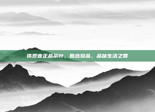 铁观音正品茶叶，甄选珍品，品味生活之香