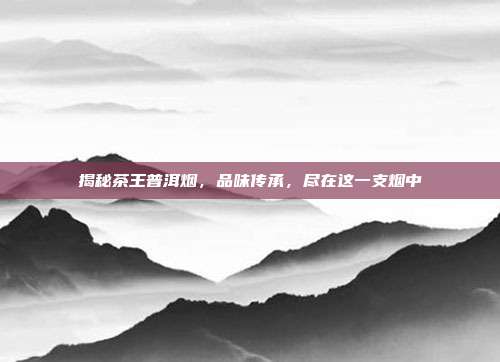 揭秘茶王普洱烟，品味传承，尽在这一支烟中