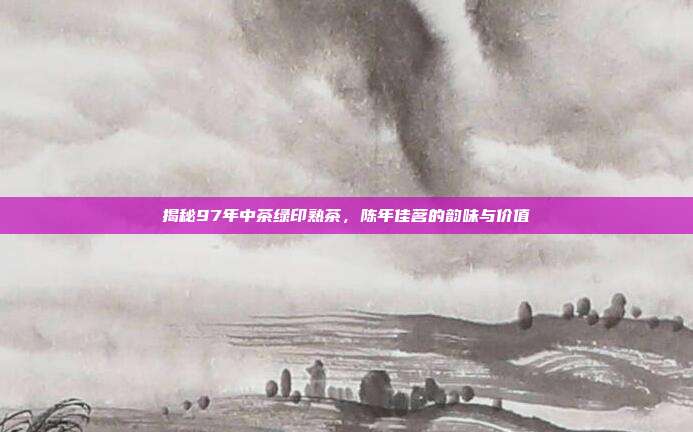 揭秘97年中茶绿印熟茶，陈年佳茗的韵味与价值