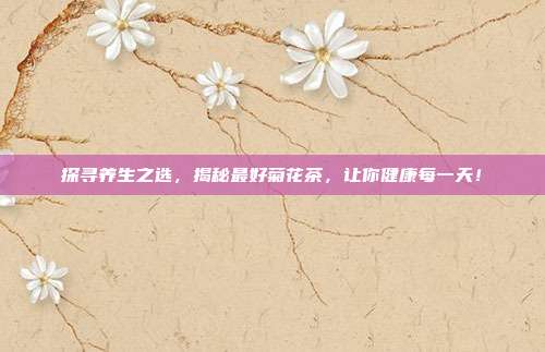 探寻养生之选，揭秘最好菊花茶，让你健康每一天！